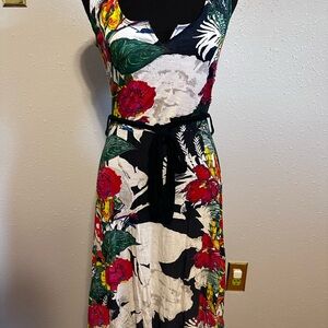 Desigual Black Maxi Sundress Scoop Neck Resort Wear